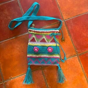 Vintage Crocheted Boho Crossbody bag by The Sak